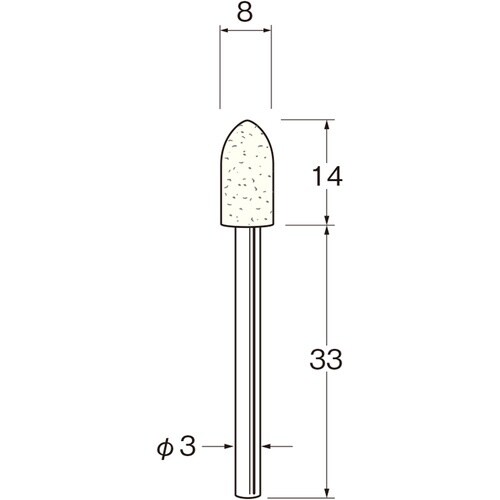 リューター 中国製軸付フェルトバフ