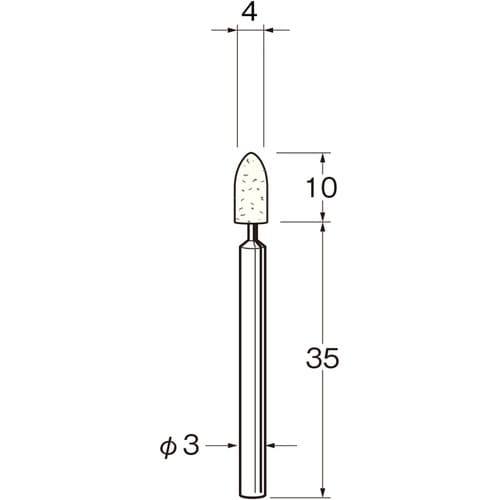 リューター 中国製軸付フェルトバフ