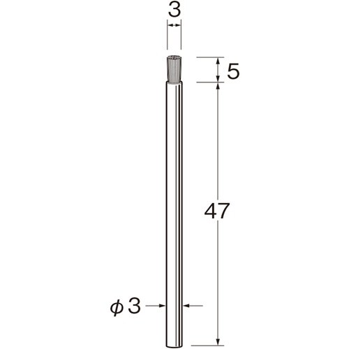 リューター 軸付エンド型ブラシ