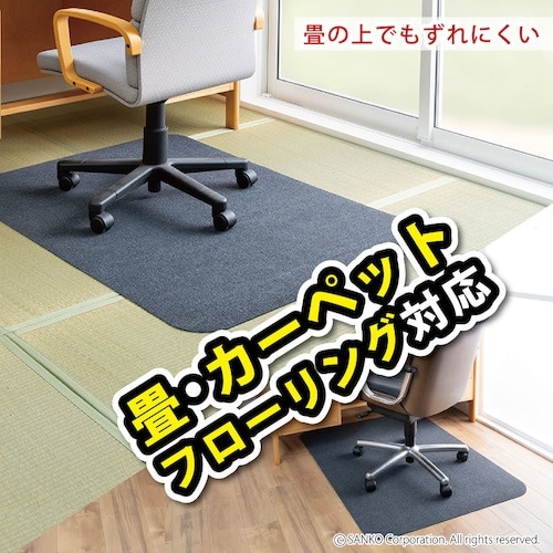 サンコー おくだけゲーミングチェアマット90X18