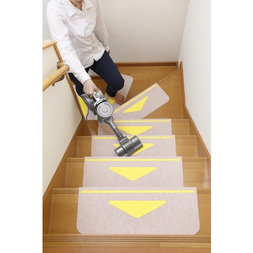 サンコー 折り曲げ付階段マット 三角マーク付