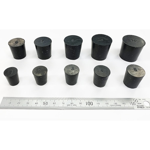 KOKUGO 天然ゴム栓 黒 No.5 22×19