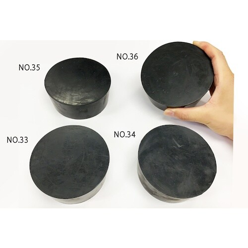 KOKUGO 天然ゴム栓 黒 No.33 100×