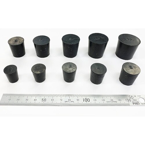 KOKUGO 天然ゴム栓 黒 No.6 23×19