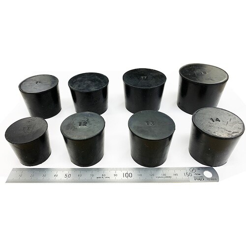 KOKUGO 天然ゴム栓 黒 No.12 37×3