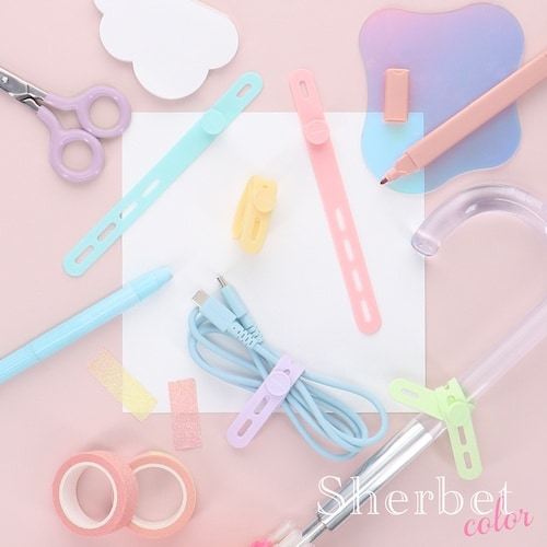 Owltech ソフトタッチシリコン製ケーブルバン