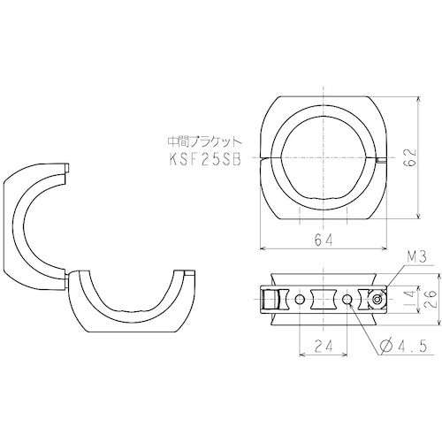 KUNIMORI サイルベアフレックス 中間ブラケ