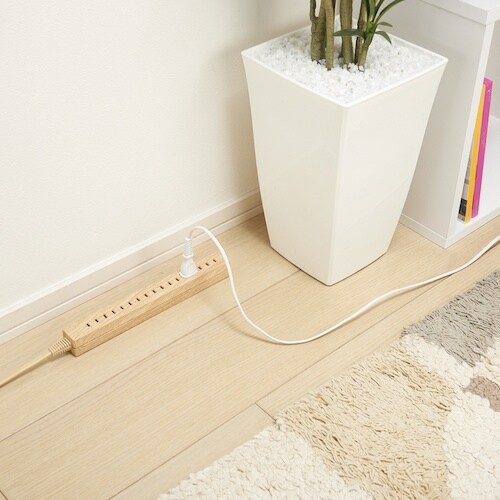 YAZAWA 差し込みフリータップナチュラルウッド