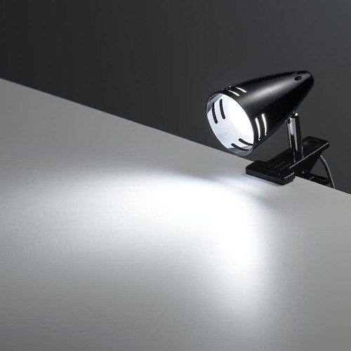 YAZAWA LEDクリップライト ブラック