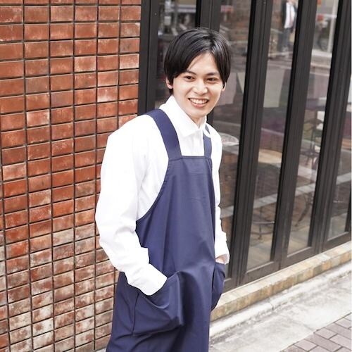 岡潮 ワンステップエプロン (ポリエステル100%