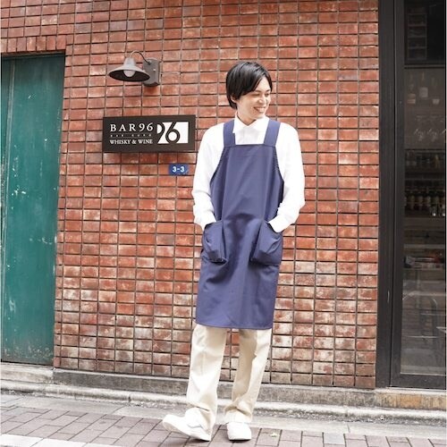 岡潮 ワンステップエプロン (ポリエステル100%