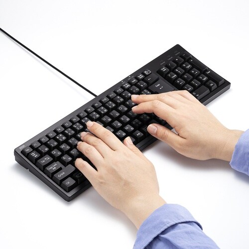 SANWA USBハブ付コンパクトキーボード