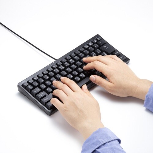 SANWA USBハブ付コンパクトキーボード