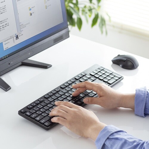 SANWA ワイヤレス静音キーボード