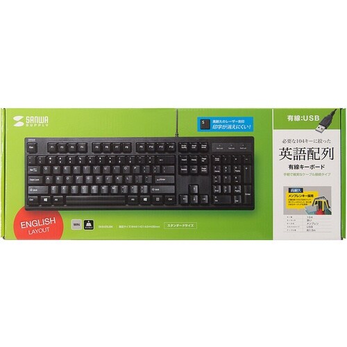 SANWA 英語USBキーボード