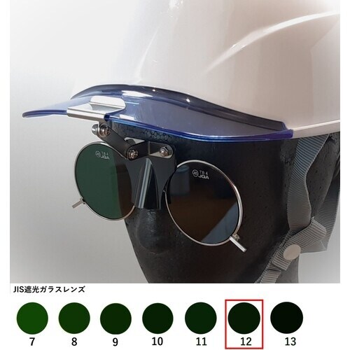 TOA BOJIN ひさし有りヘルメット取付遮光め