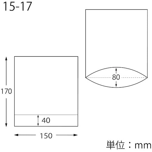 HEIKO OPベーカリー袋 無地 BG15−17