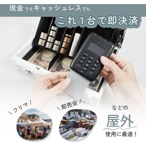 カール 手提げ金庫 キャッシュボックス ホワイト