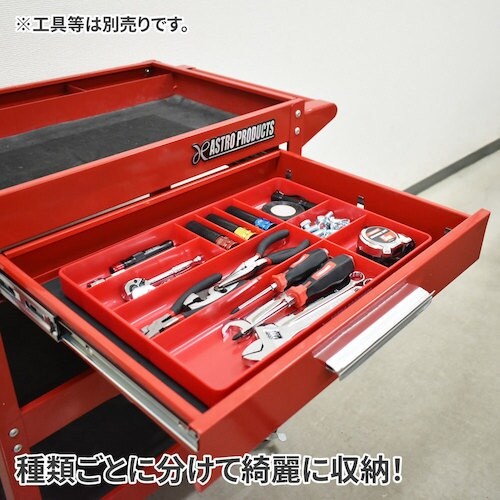 アストロプロダクツ AP プラスチックトレー レッ