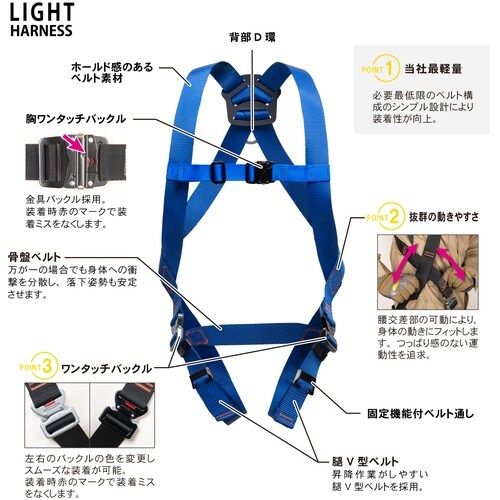 TSUYORON ライトハーネス シングルランヤー