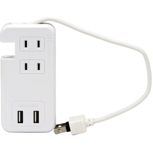 アイメディア ケーブルが収納できるUSB電源タップ