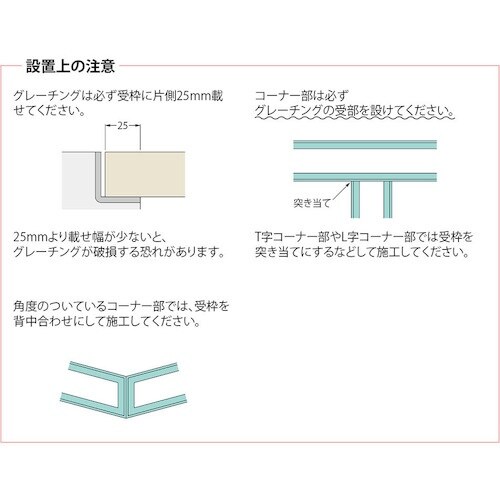 カネソウ 樹脂製グレーチング 縦目タイプ 屋内用