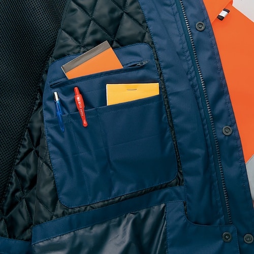 アイトス 高視認性防水防寒コートAZ8960 オレ