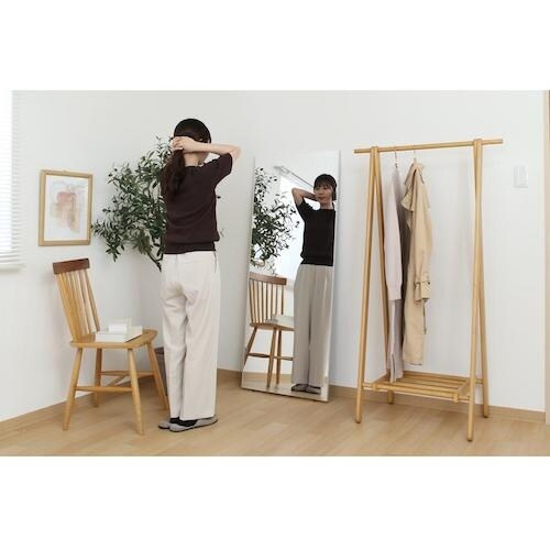 不二貿易 割れないソフトミラー(壁掛け) W60