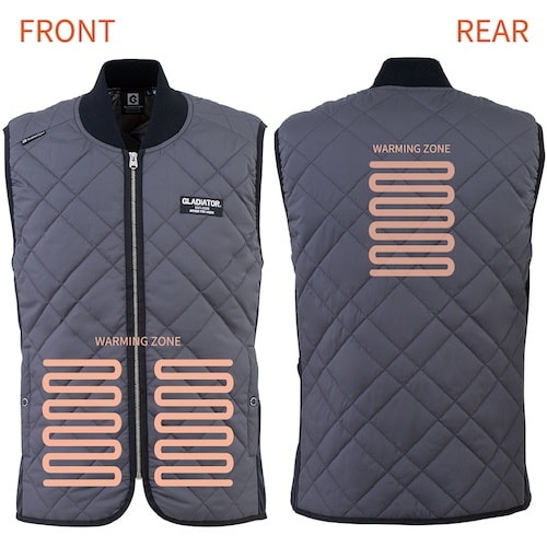 岡潮 G−8839 電熱ジャケット ブラック 5L