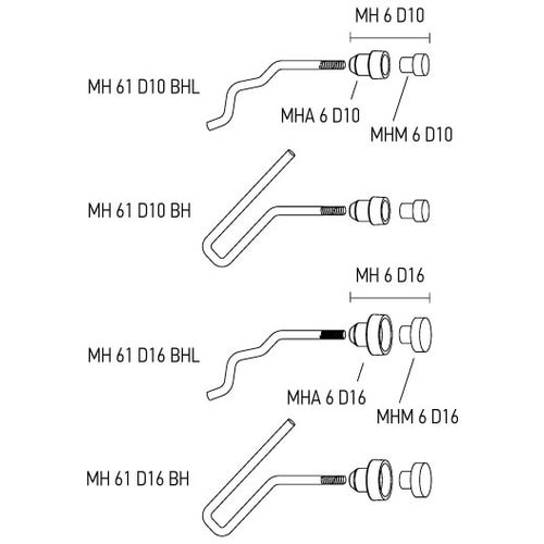 IWATA マグネットホルダーシステム6(10個入