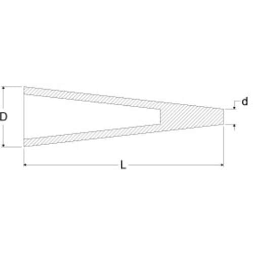 IWATA 円錐プラグ(中空)(1個入)
