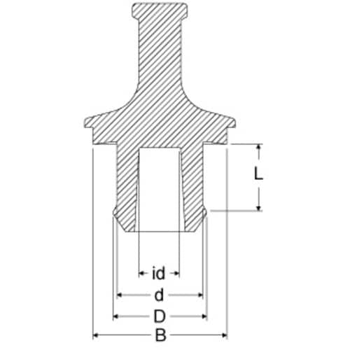 IWATA フランジプラグ(500個入)