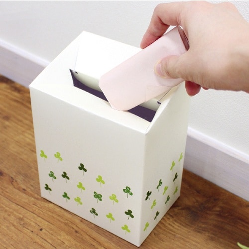 オカ 使い捨てサニタリーボックス(5枚入り)グリー