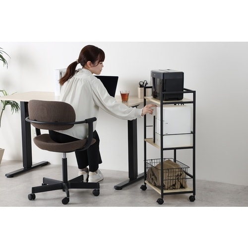 ASKA デスクワゴン デスクワゴン3段 ブラック
