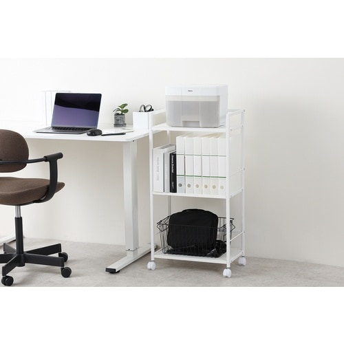 ASKA デスクワゴン デスクワゴン3段 ホワイト