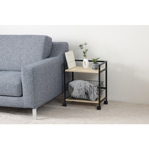 ASKA デスクワゴン デスクワゴン2段 ブラック