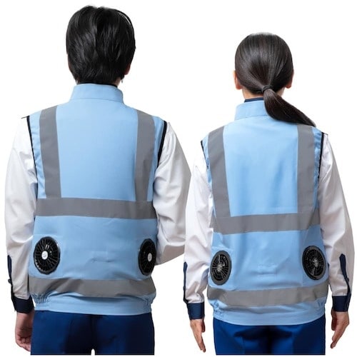 岡潮 【2025年 今季完売】 空調安全ベスト+ブ