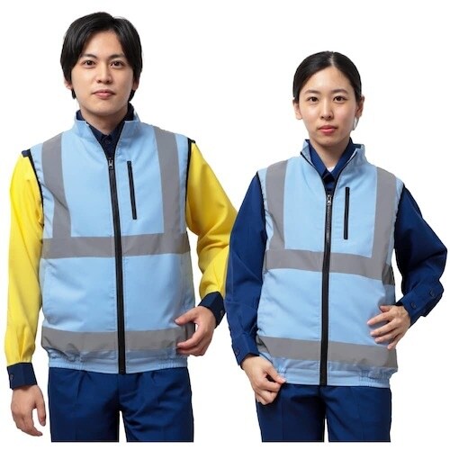 岡潮 冷感保冷剤付き、空調安全ベスト+モバイルバッ