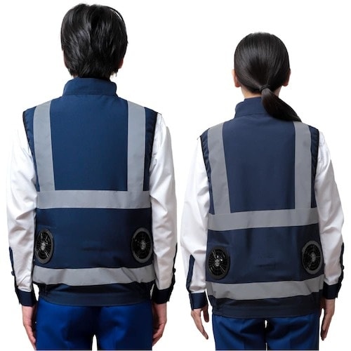 岡潮 【2025年 今季完売】 空調安全ベスト+ブ