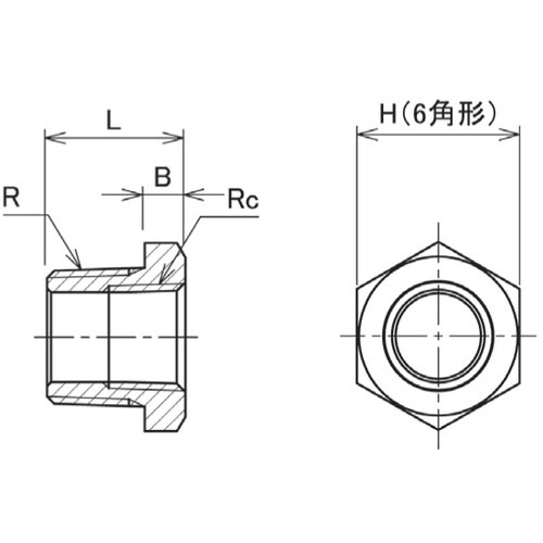 KOKUGO ジョイント(ブッシング) ねじ込継手
