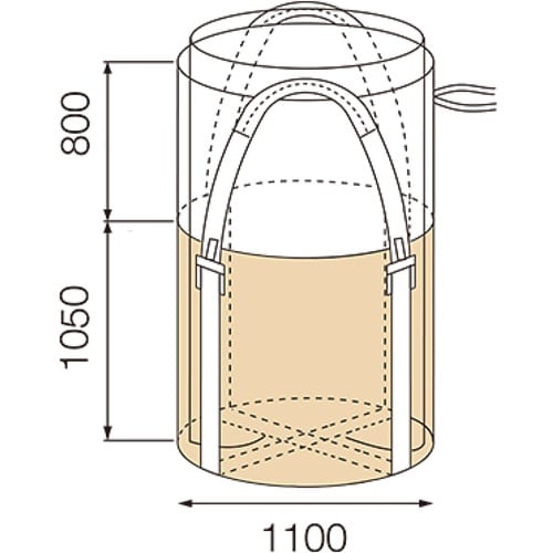 グリーンクロス コンテナバッグ 丸型 内袋入りタイ