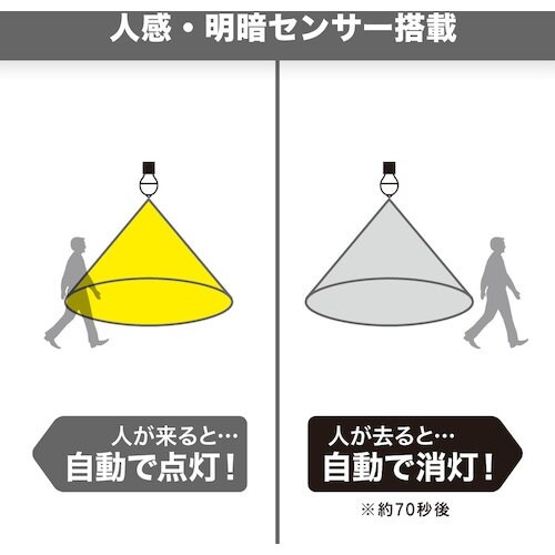 YAZAWA A形LED 60W相当 電球色 セン