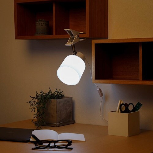 YAZAWA LEDインテリアクリップライトホワイ