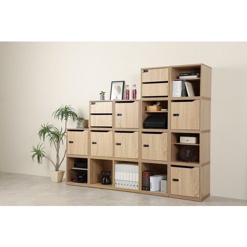 ASKA 収納ボックス 組立式 木製収納ボックス