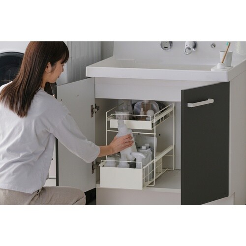 IRIS 201483 シンク下引き出しラック ホ