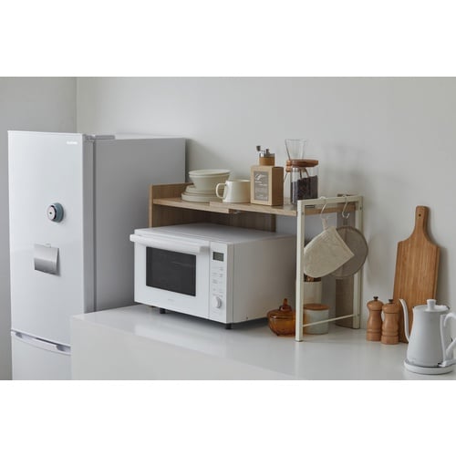 IRIS 201978 伸縮レンジ上ラック ホワイ