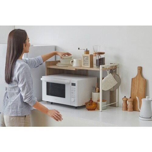 IRIS 201978 伸縮レンジ上ラック ホワイ