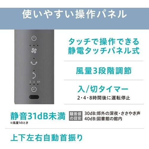 IRIS 202439 サーキュレーター扇風機 A