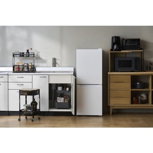 IRIS 201979 伸縮レンジ上ラック ブラッ