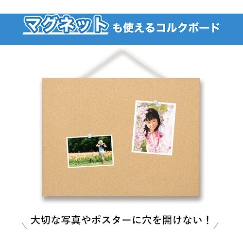 ASKA 枠無しマグピンコルクボード L